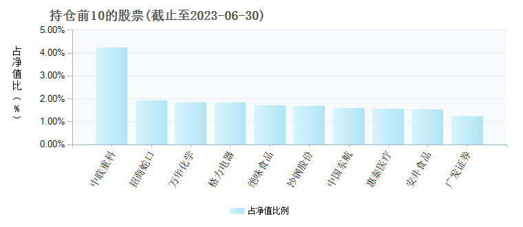 新华鑫利灵活配置混合519165年度的基金持仓图